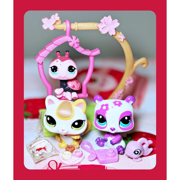 Authentic LPS Blythe Loves Littlest Pet Shop #1859 #2108 #2459 Tokyo Cat Ladybug - Picture 1 of 10